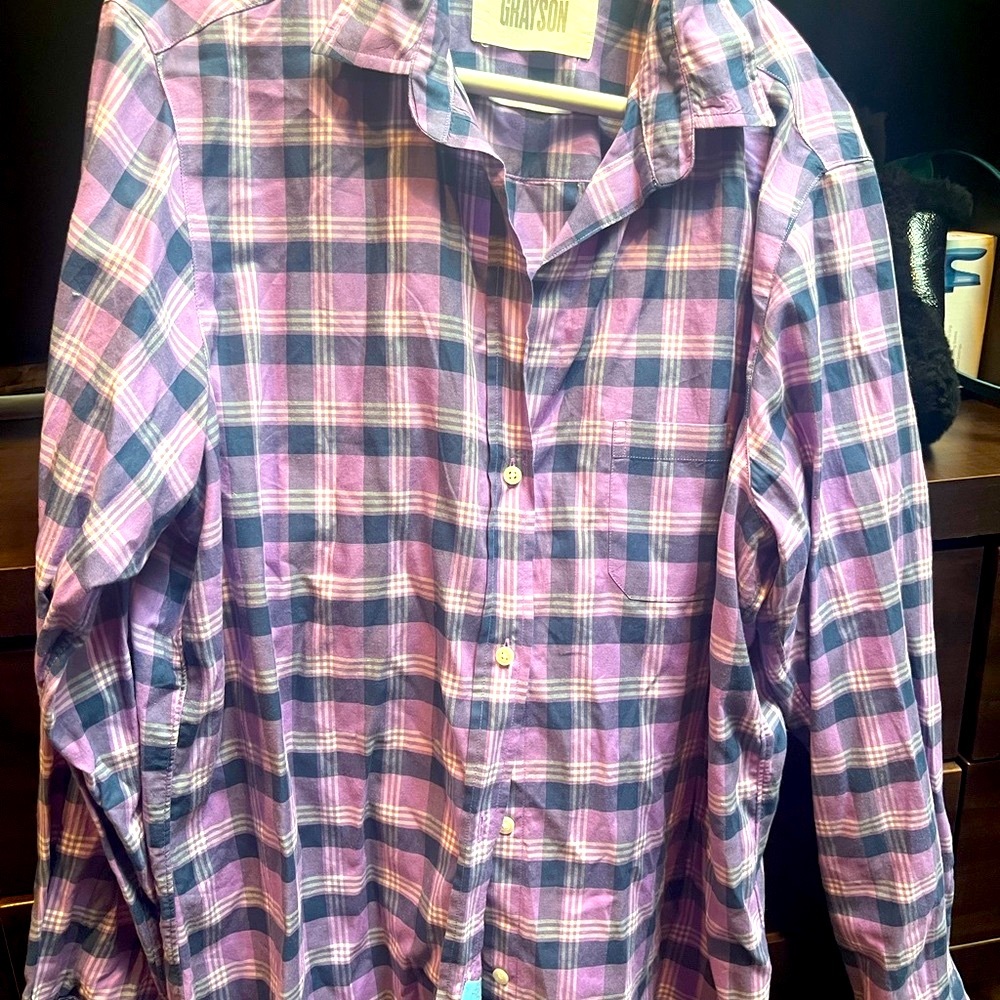 Grayson Purple Plaid Shirt